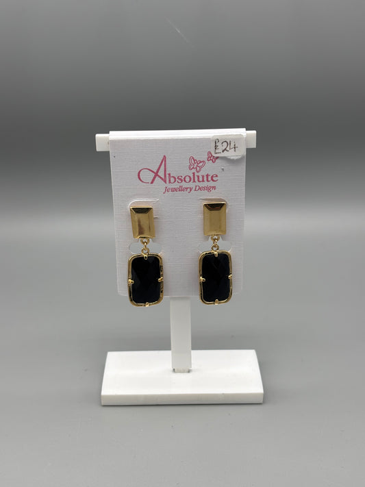 Absolute earring gold/black