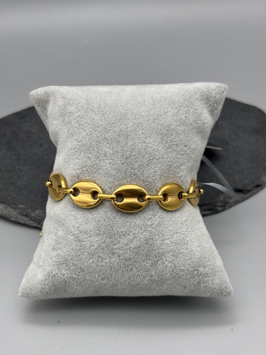 Karen Sampson gold bracelet