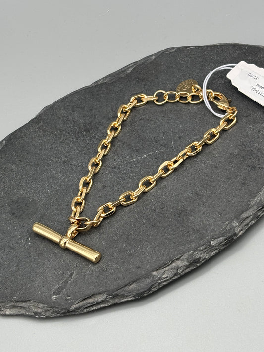 Absolute gold bracelet T-bar style