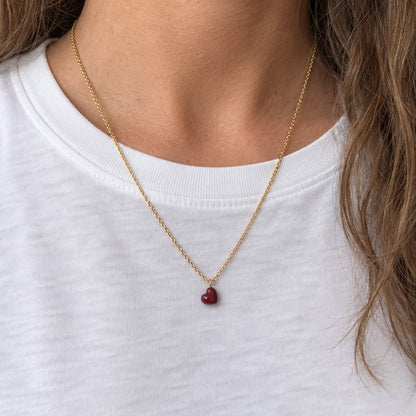 Grand Amore Necklace Bordeaux