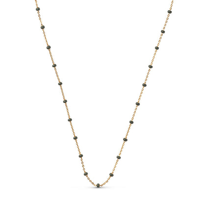 Lola necklace in Gold/Khaki