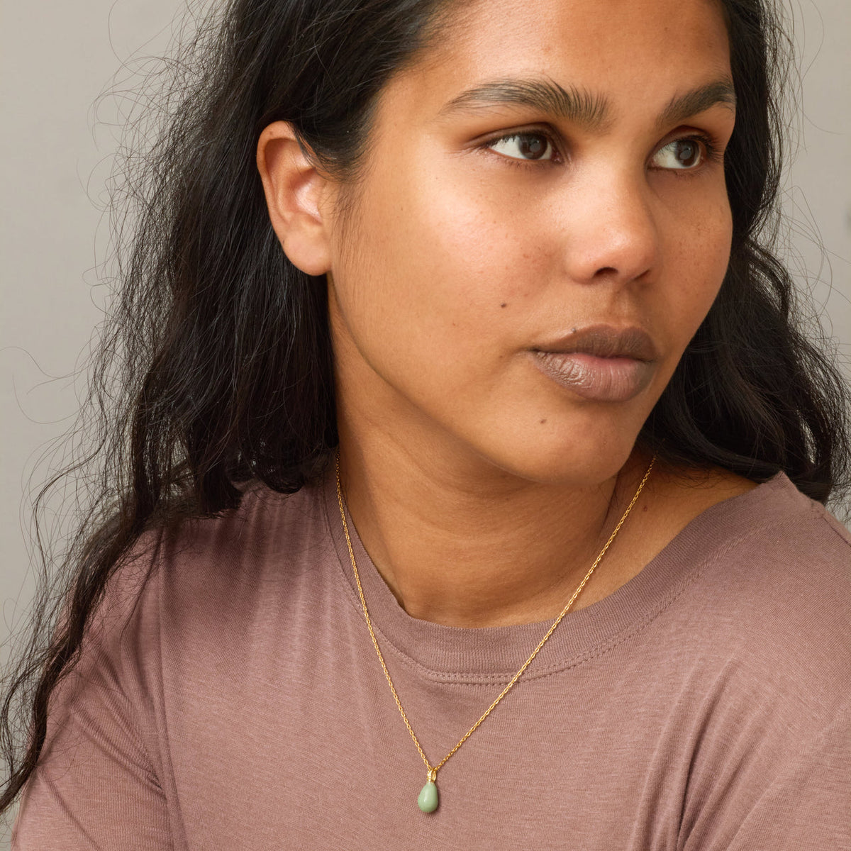 Significant Gold/Sage Necklace