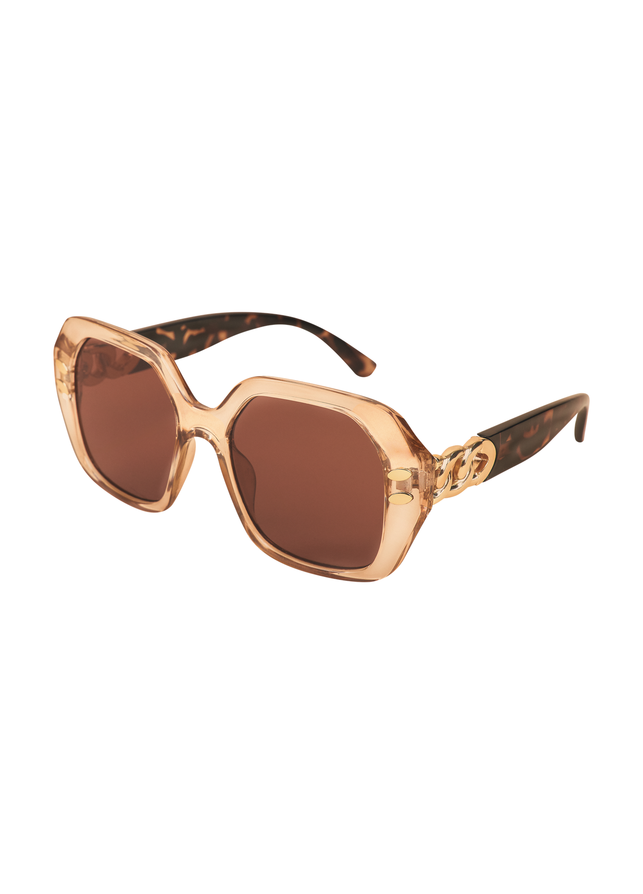 Rylee Luxe Sunglasses- Nude/Tortoiseshell