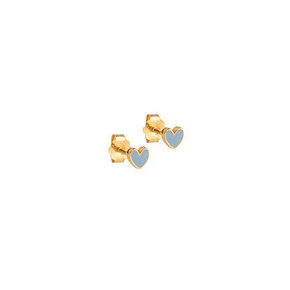 Amore Earrings in 'steel blue'