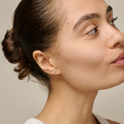 Bow Gold Earrings