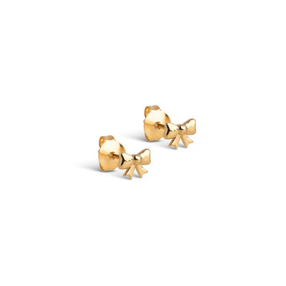 Bow Gold Earrings