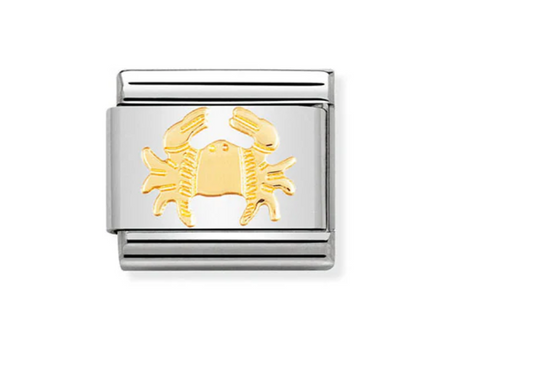 Nomimation zodiac plain gold cancer