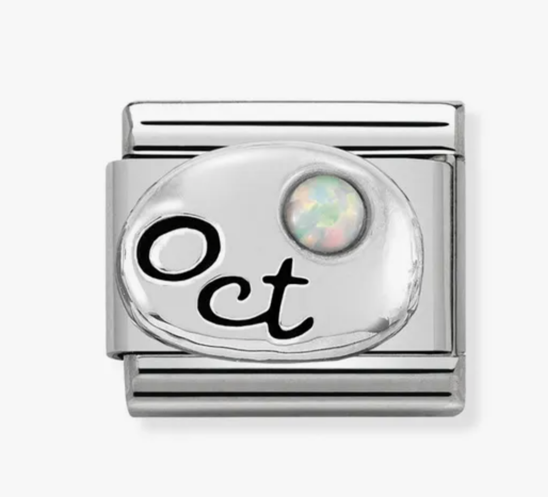 Nomination silver October birthstone