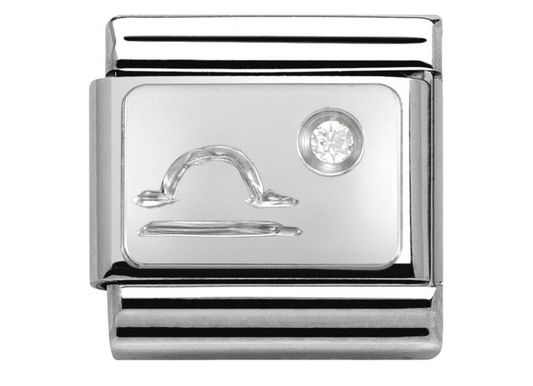 Nomimation charm Libra horoscope with cz
