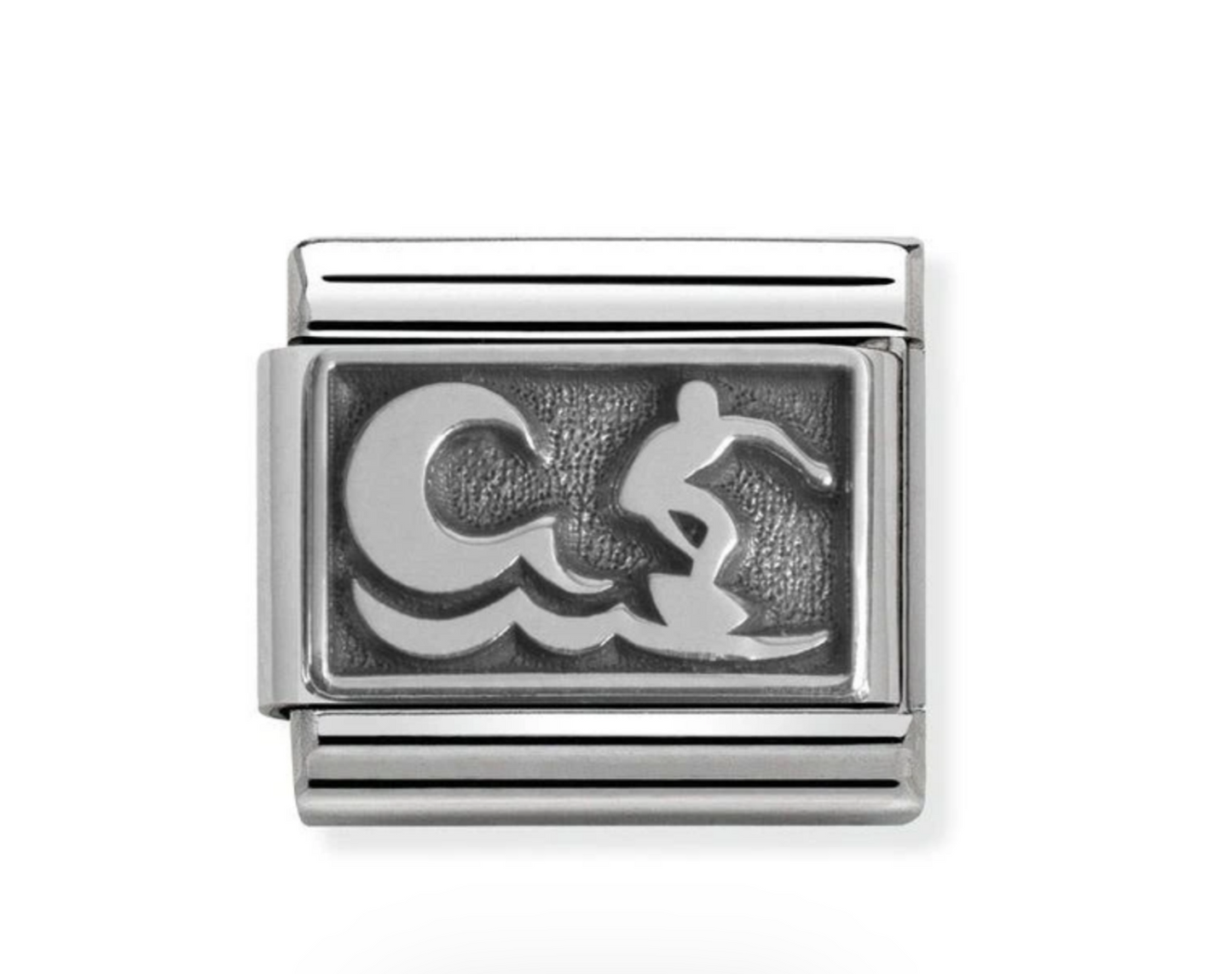 Nomination charm silver surfer