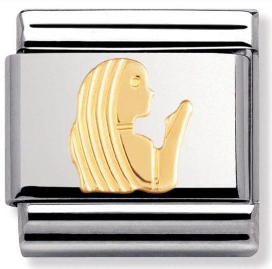 Nomination zodiac plain gold virgo