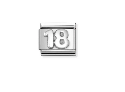 Nomimation silver charm 18