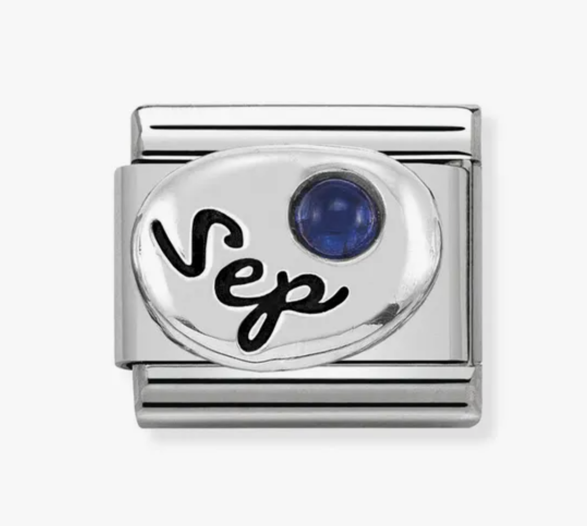Nomimation silver September birthstone
