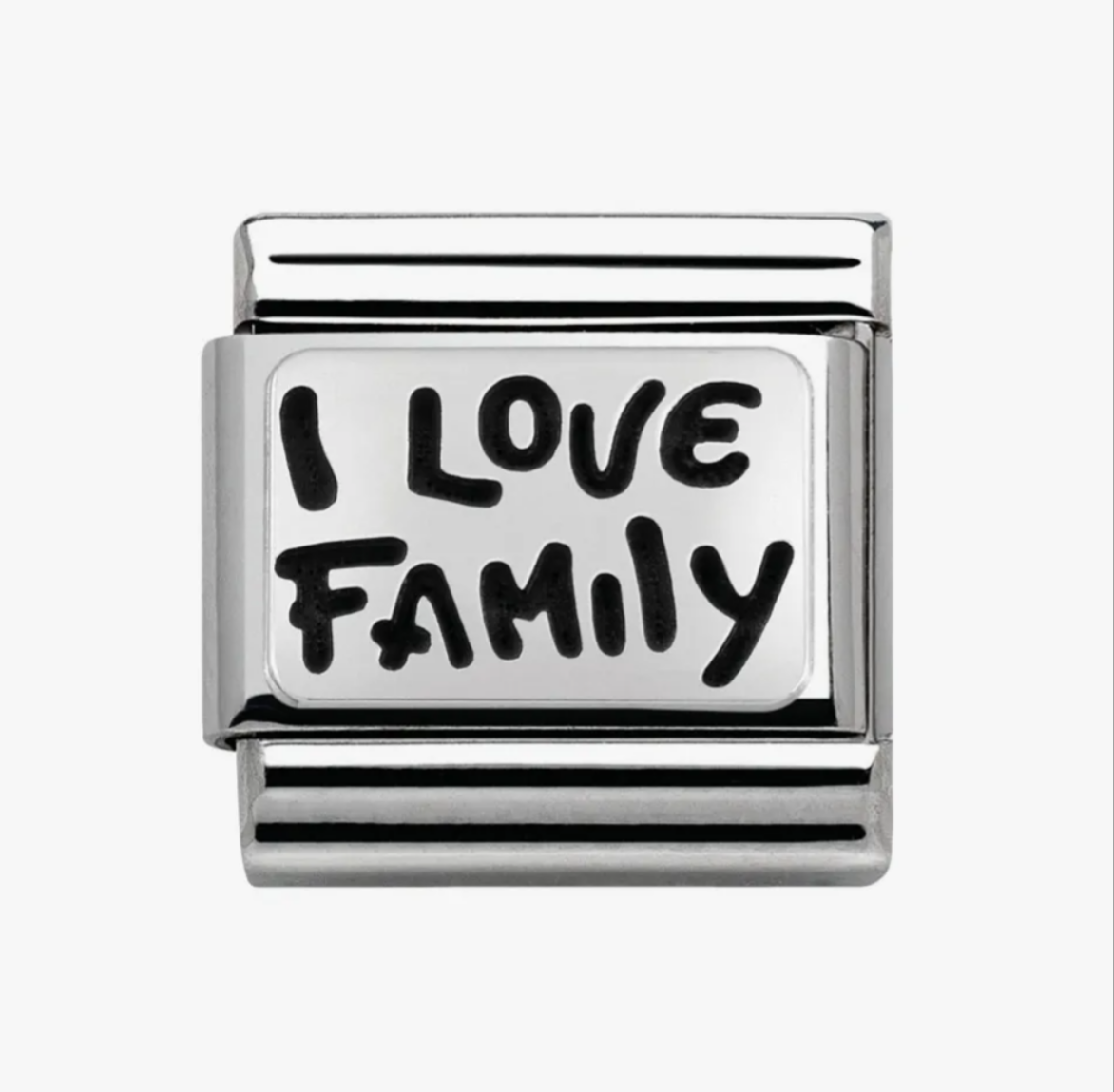 Nomination charm silver I Love Family