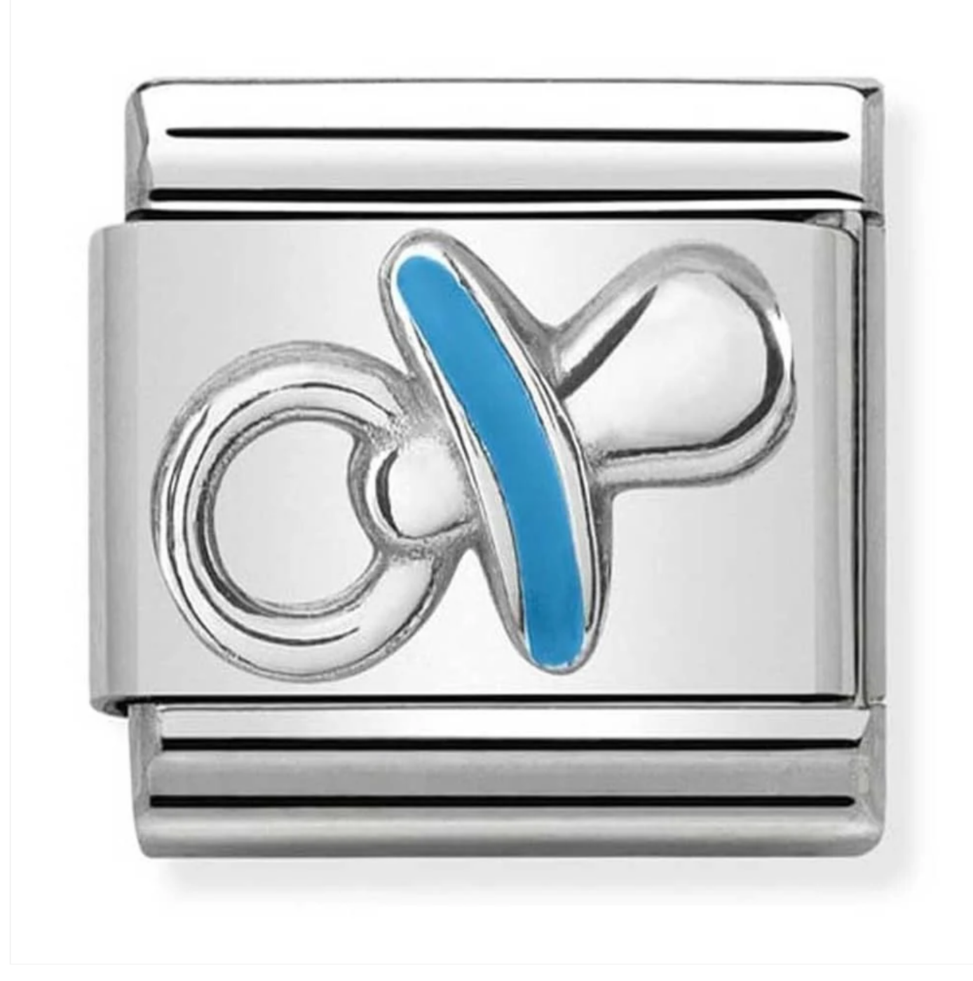 Nomination charm silver blue dummy