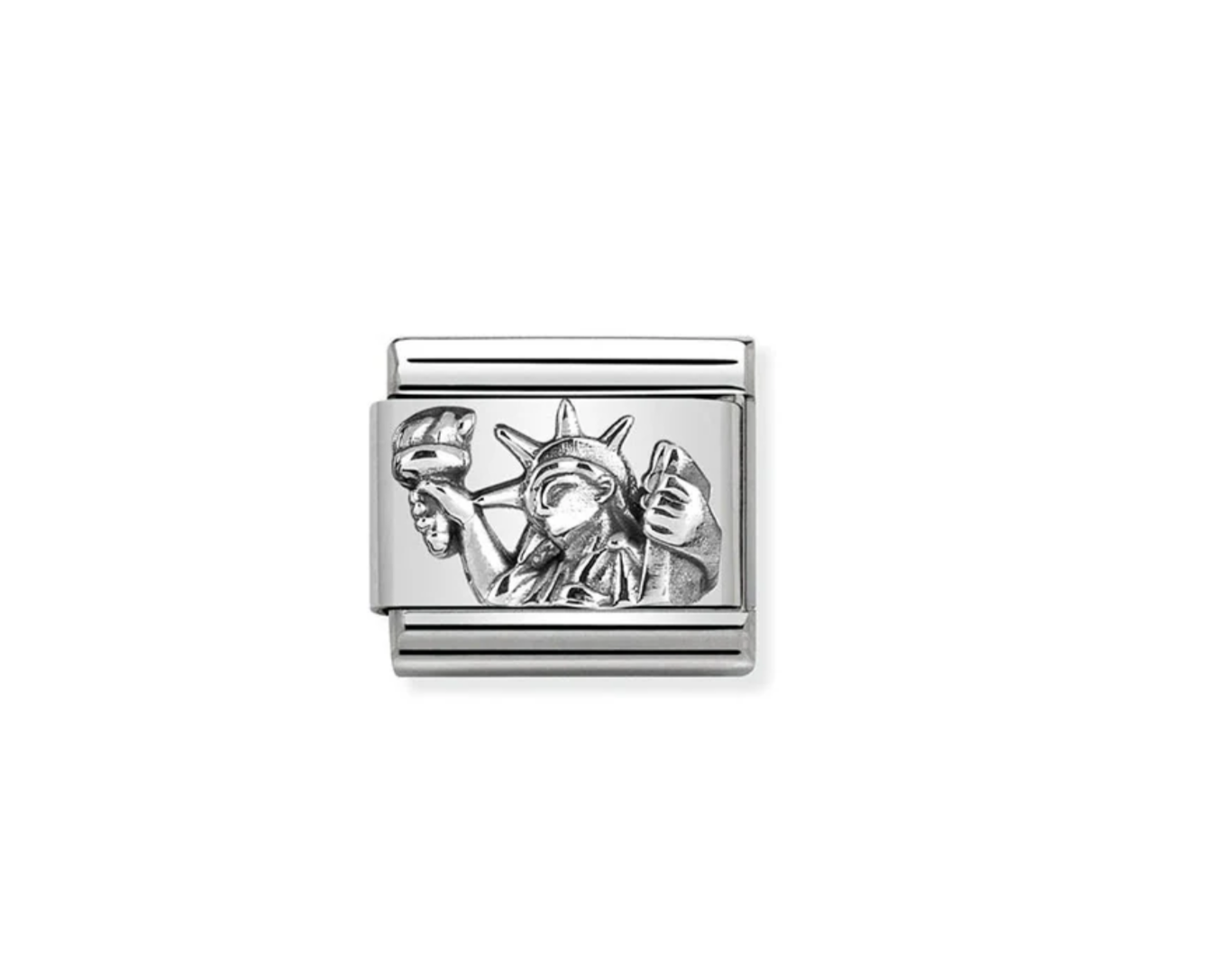 Nomination charm silver statue of liberty