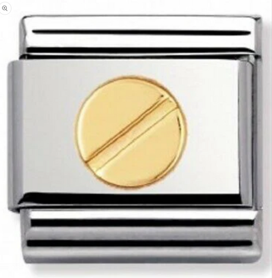 Nomimation plain gold screw