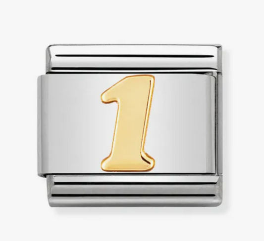 Nomimation plain gold number 1
