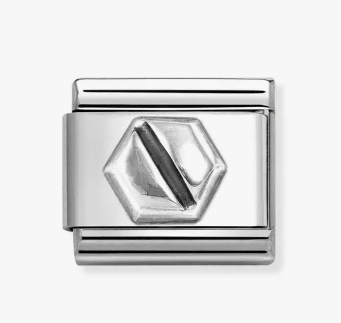 Nomination silver hex screw