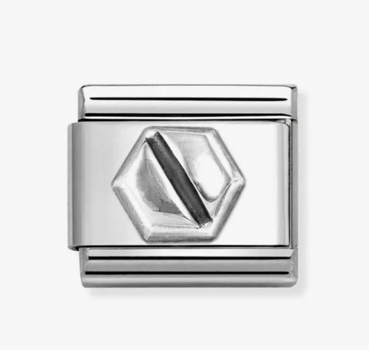 Nomination silver hex screw
