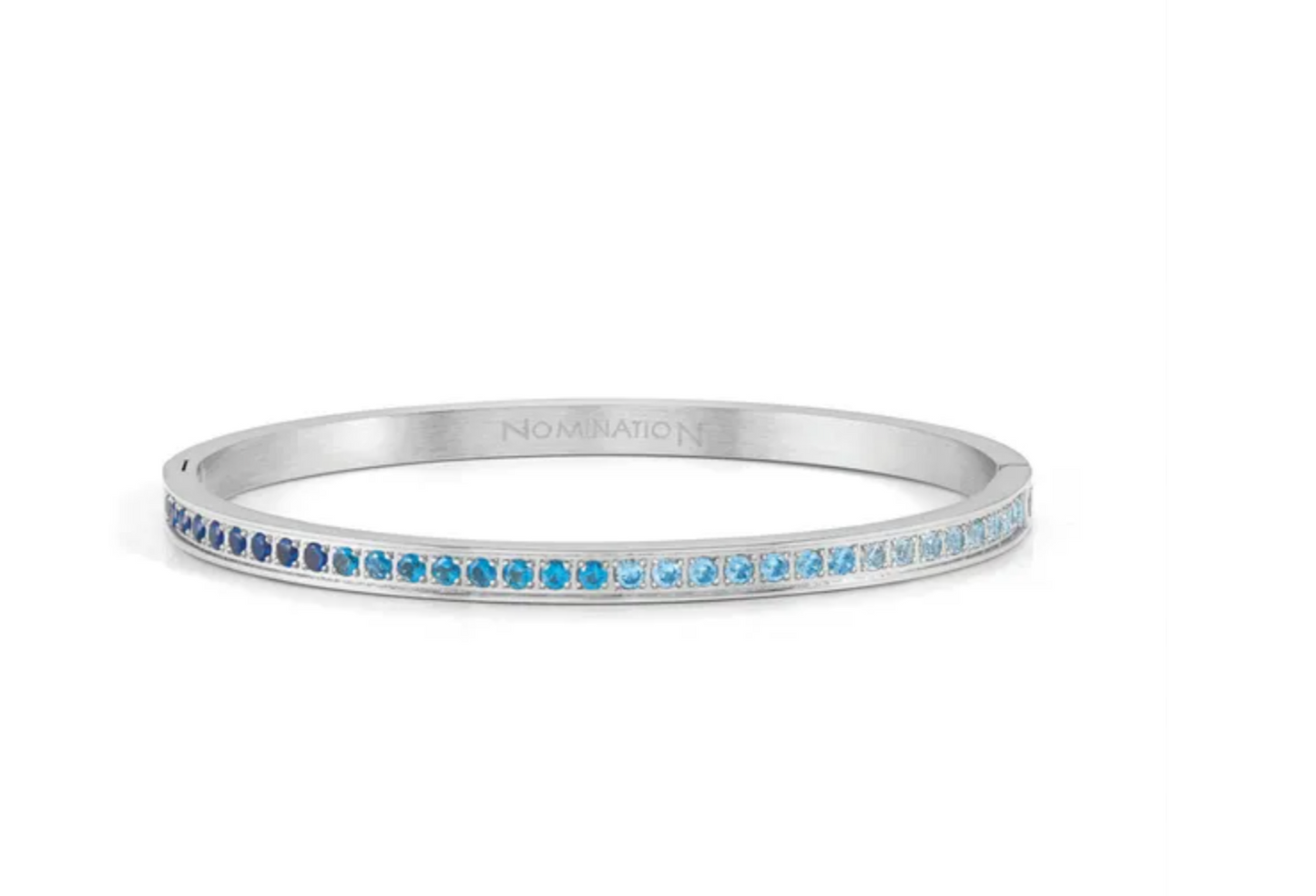 Pretty Bangles bracelet, Blue CZ Dégradé