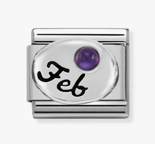 Nomimation silver February birthstone