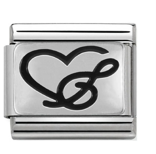 Nomination charm heart treble clef/ music