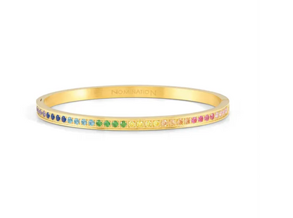Nomimation Pretty Bangles bracelet with coloured CZ