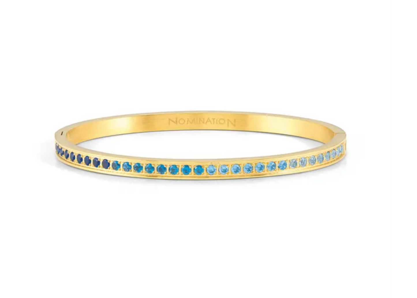 Pretty Bangles bracelet, Blue CZ Dégradé