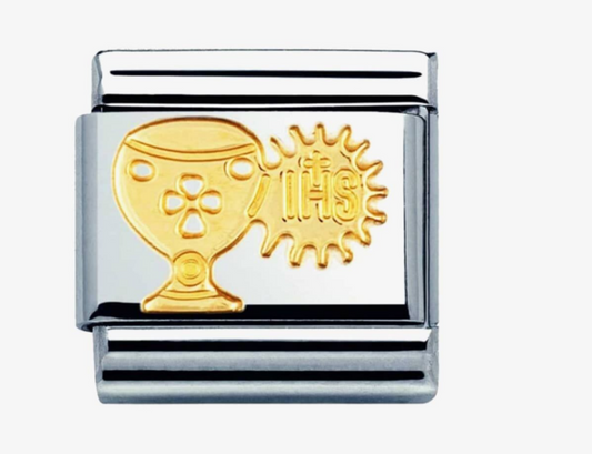 Nomimation plain gold host&chalice