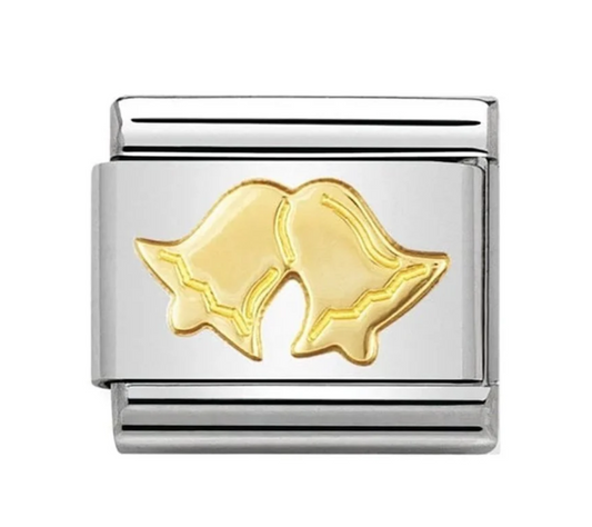Nomination plain gold wedding bells
