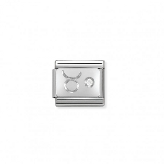 Nomimation charm Taurus horoscope with cz