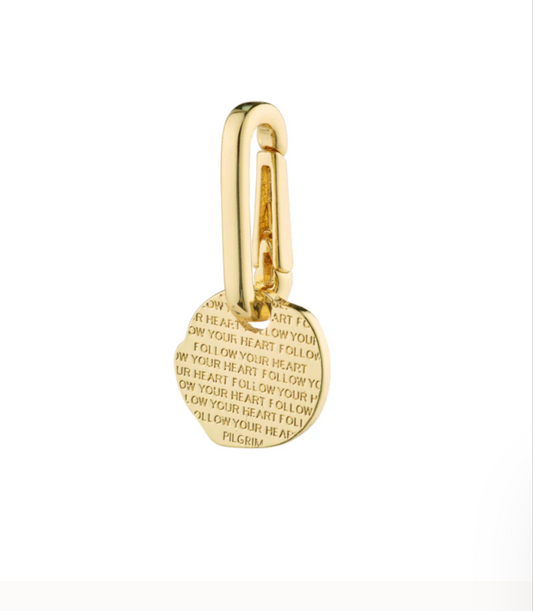 Charm Coin Pendant - Gold plated
