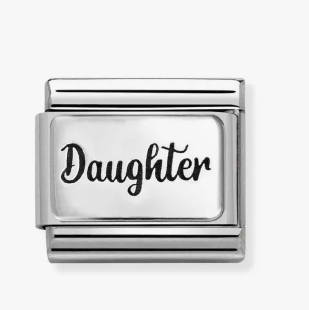Nomination charm silver daughter