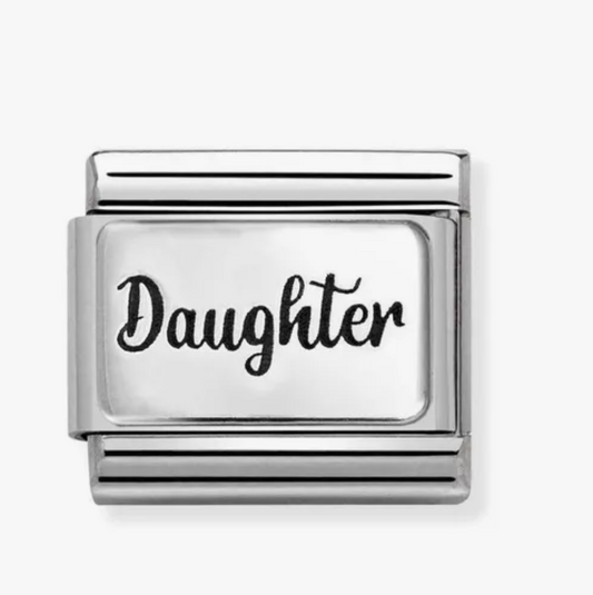 Nomination charm silver daughter