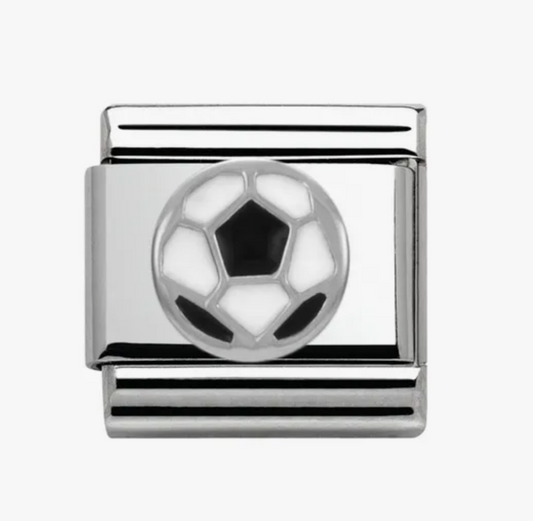 Nomimation silver black/white football