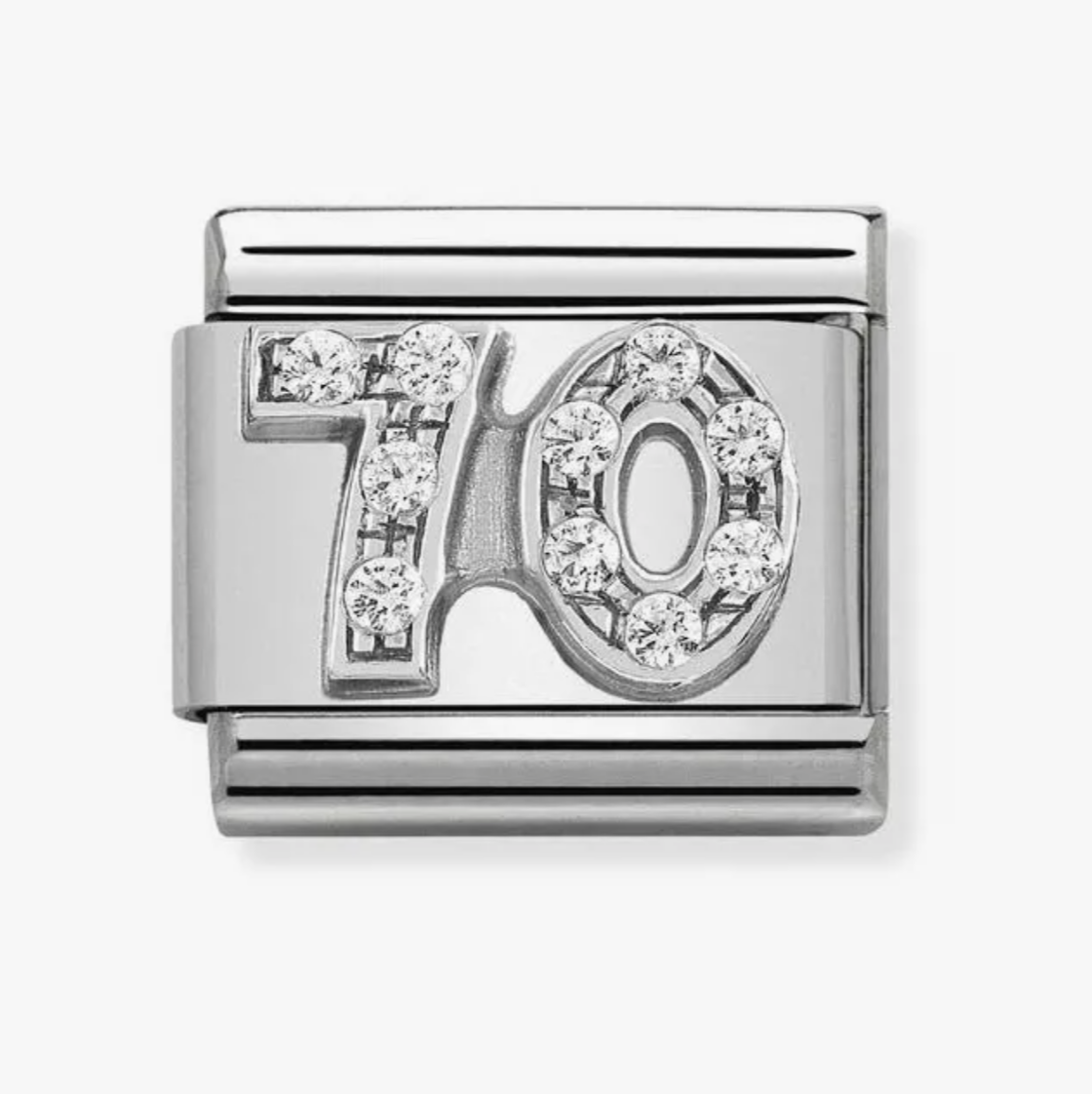 Nomination silver cz 70  charm