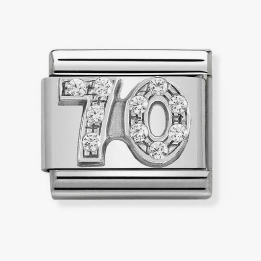 Nomination silver cz 70  charm
