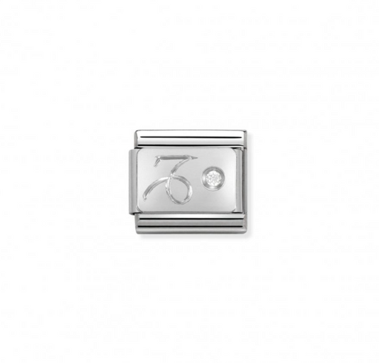 Nomimation charm Capricorn horoscope with cz