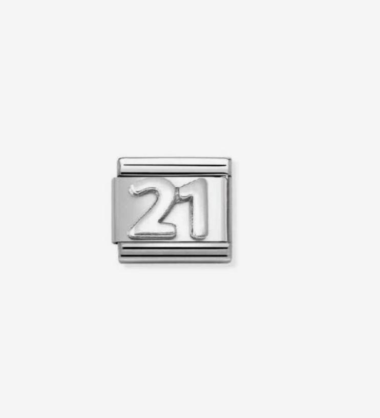 Nomimation charm silver 21