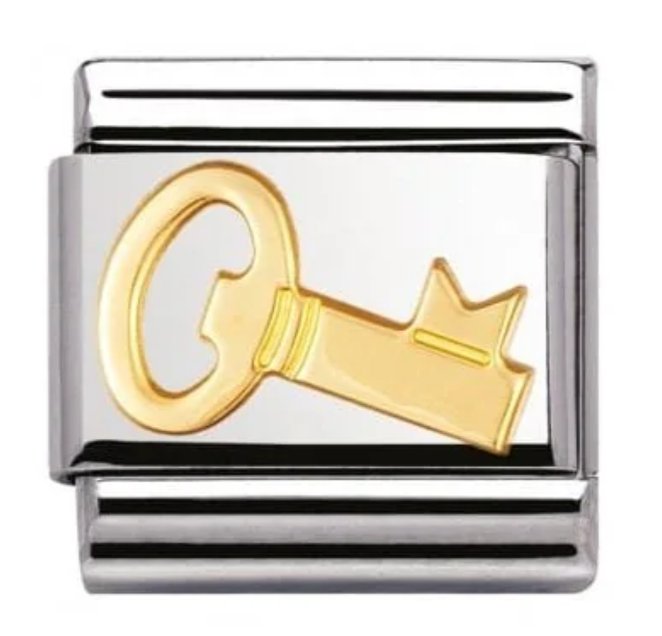 Nomination plain gold key