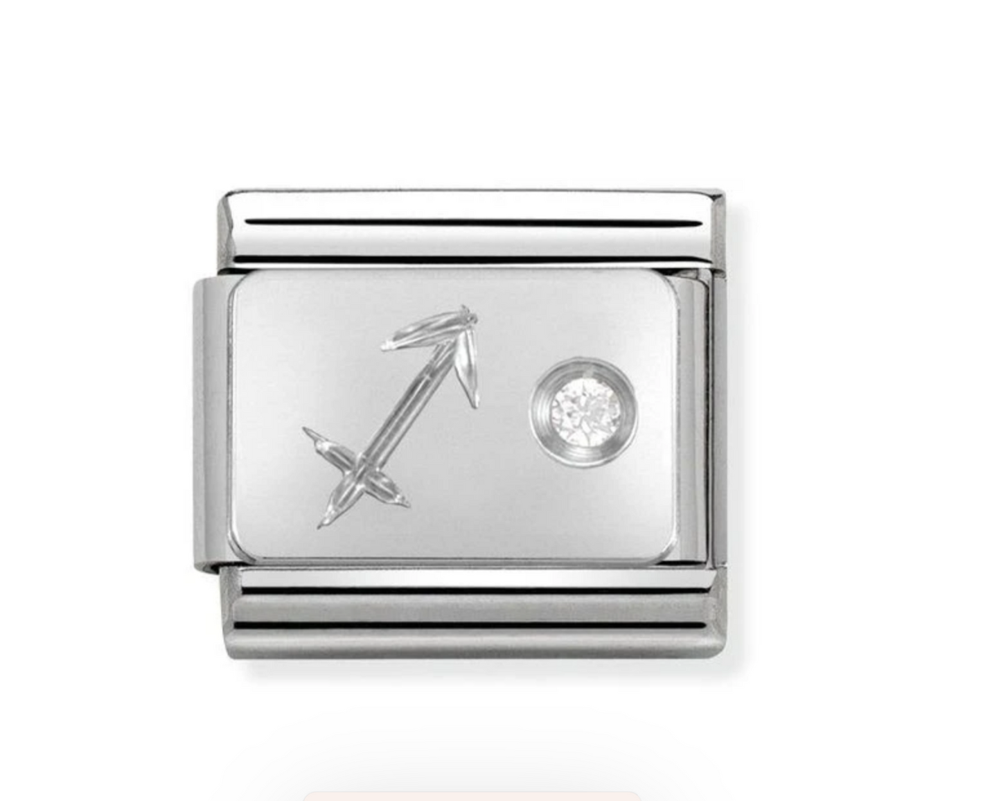 Nomimation charm Sagittarius horoscope with cz