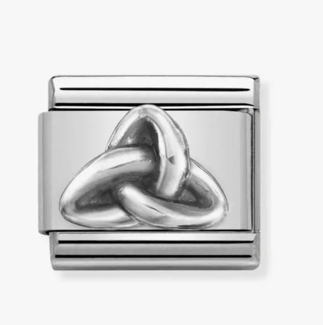 Nomimation silver trinity knot