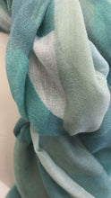Load and play video in Gallery viewer, Teal blue Envy scarf
