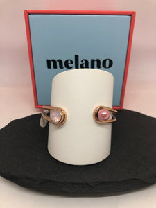 MelanO Rosegold Bangle with double stones