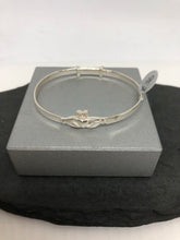 Load image into Gallery viewer, Sterling Silver Claddagh Baby Bangle 06
