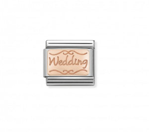 Nomination ‘Wedding’ charm in 9K Rosegold