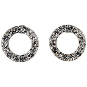 Pilgrim open circle stud earrings