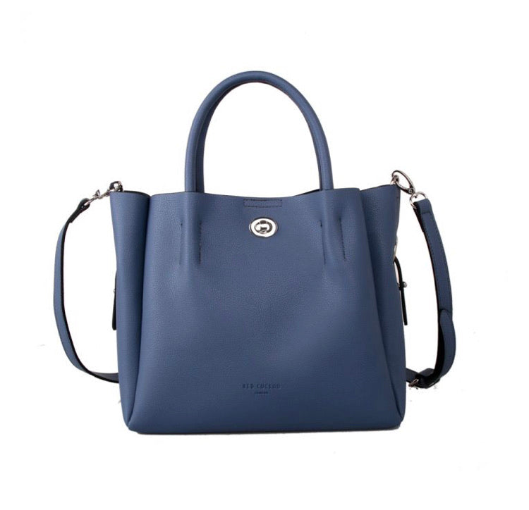 Red Cuckoo Navy Tote Bag