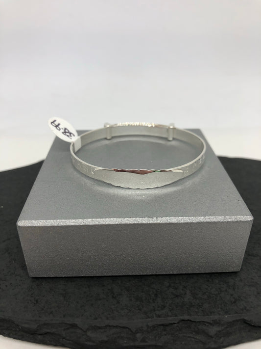 Sterling Silver Baby Bangle 04